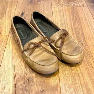 Eddie Bauer leather boat shoes